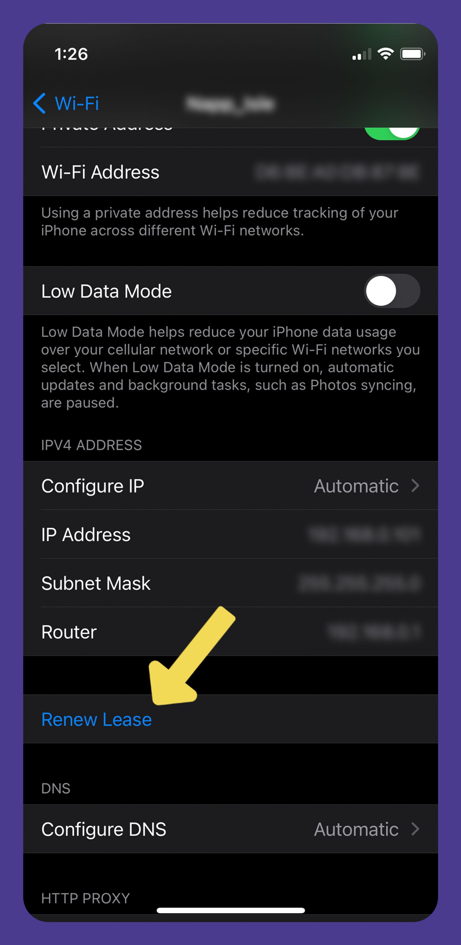 how to change ip address on your iphone