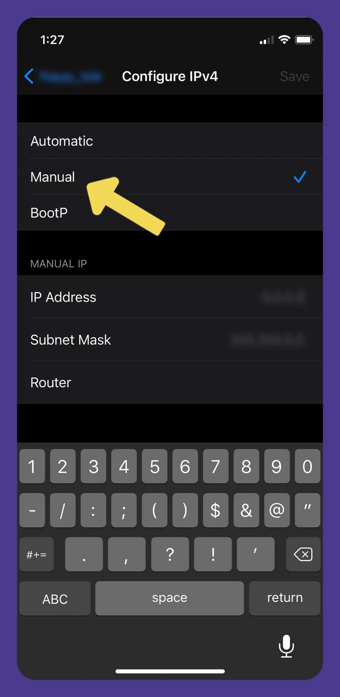 how to change ip address on your iphone